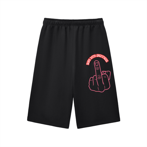 Relaxed Drawstring Three-quarter Sweatpants